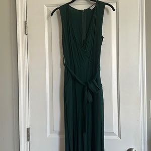 Juniper Blu Green Wide-Leg Jumpsuit | Size XS